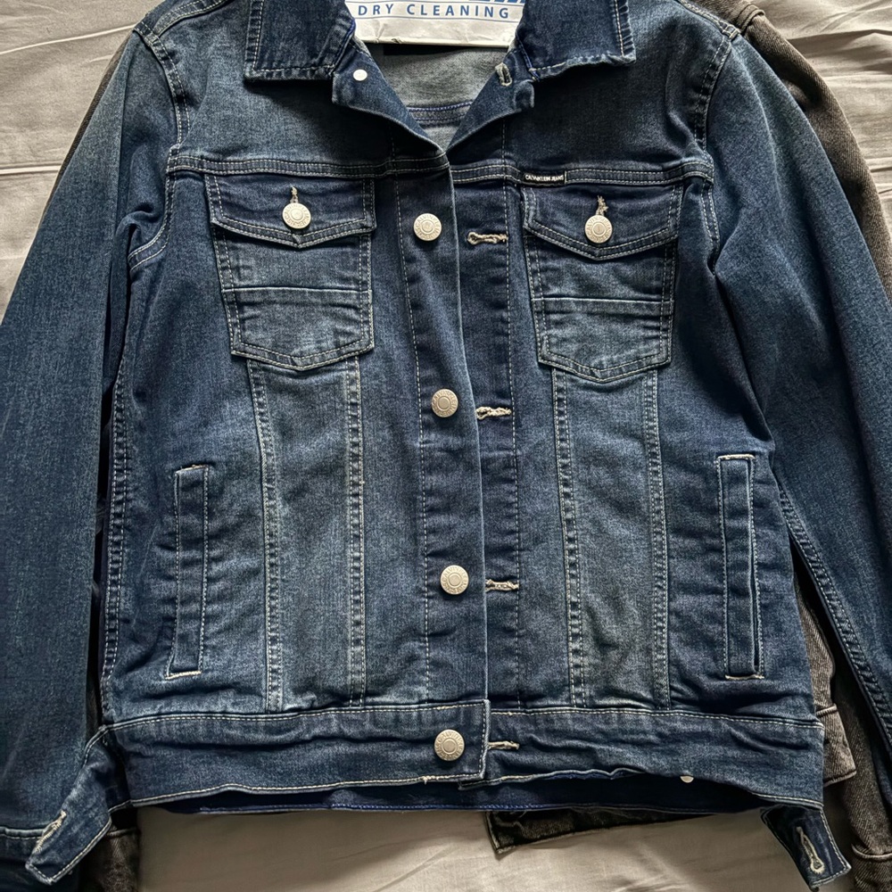 Denim Jacket with Silver Buttons